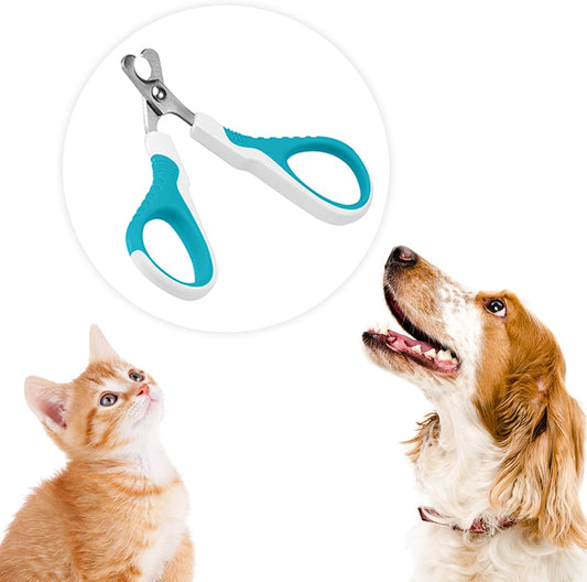 Dog Nail Trimmer for Small and Medium Dogs, Cat Nail Claw Clipper, Non-Slip Handle, Professional Paw Grooming and Nail Care, Stainless Steel Blade