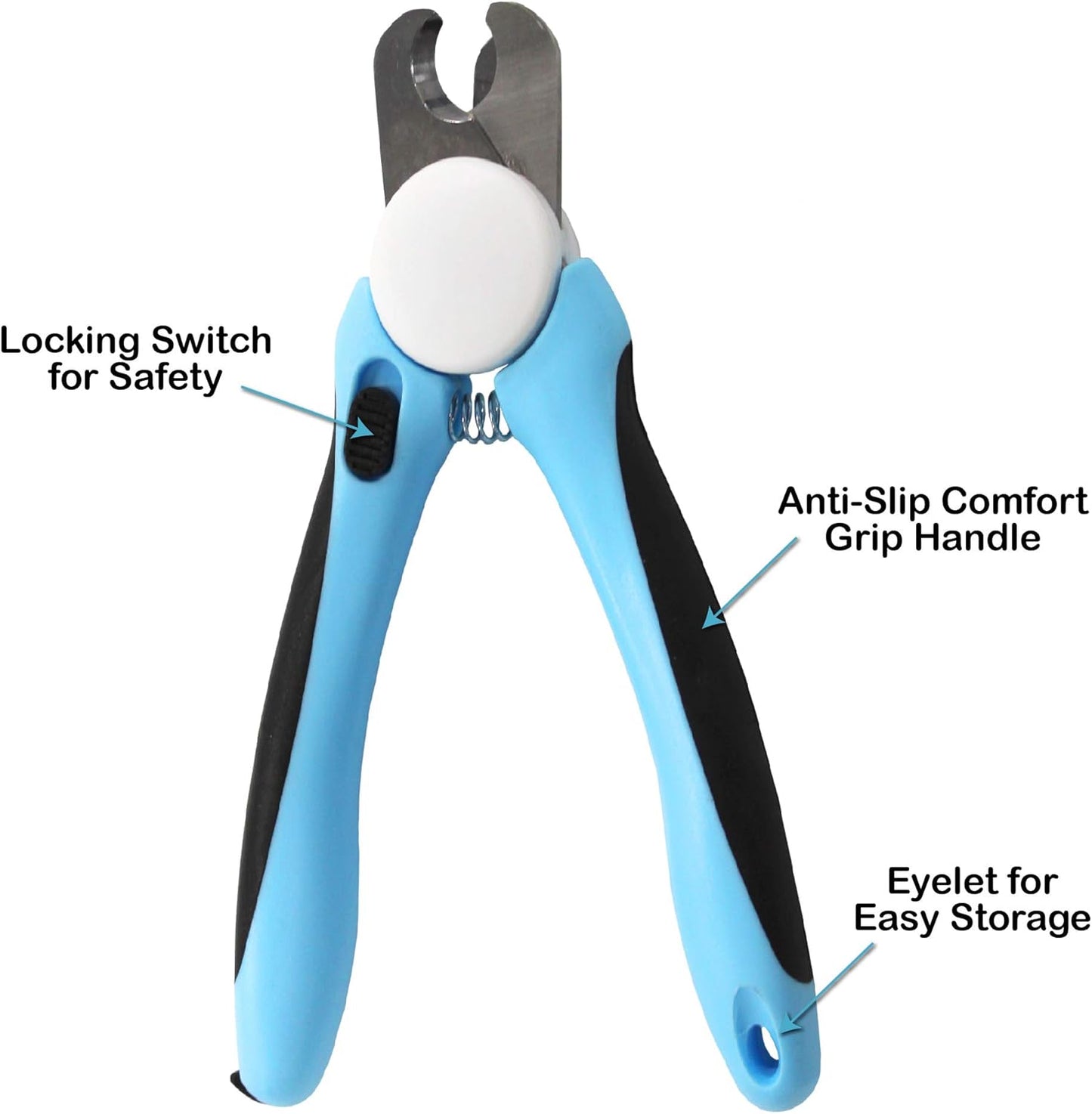 DOG NAIL CLIPPER & TRIMMER Premium Quality Pet Nail Paws Clippers & trimming tool with Safety Guard. Avoid Over-Cutting Nails +Free Nail File. Sturdy Non Slip Ergonomic Handles. Sharp Blade