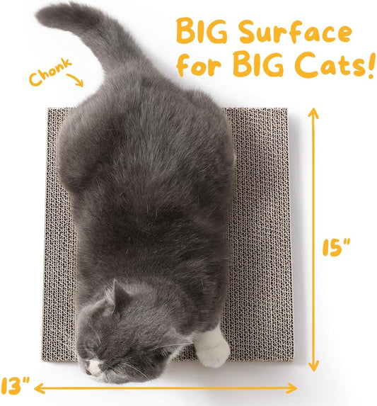 : Cat Scratcher Pad Pack; Cat Scratch Pad Refills for Scratcher Box (2 Pack)