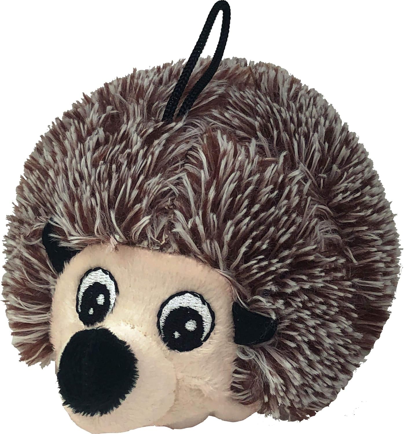4-inch EZ Squeaky Hedgehog Dog Plush Toy,Durable Squeaks Bouncy Ball Dog Toy