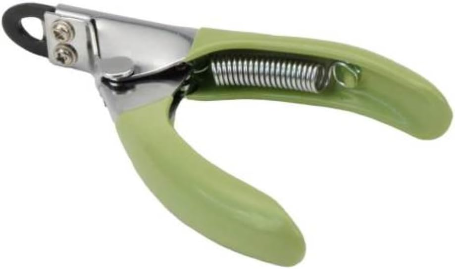 Guillotine Dog Nail Trimmer - Double-Bladed Guillotine Style Dog Nail Trimmers - Owner-Friendly Vinyl Grip - for Medium to Large Dogs - Large (5" L x 3" W)