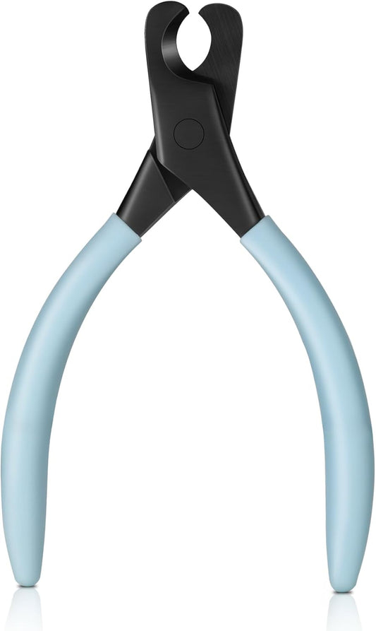 Professional Pet Nail Clippers, Premium Sharp & Safe Pets' Paw Trimmer for Large Dogs and Small Animals, Soft Grip Cat Claw Cutter with Built-in Spring - Blue Handle