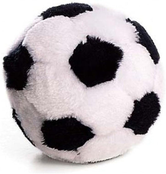 Plush Soccer Ball Dog Toy, 4-1/2-Inch