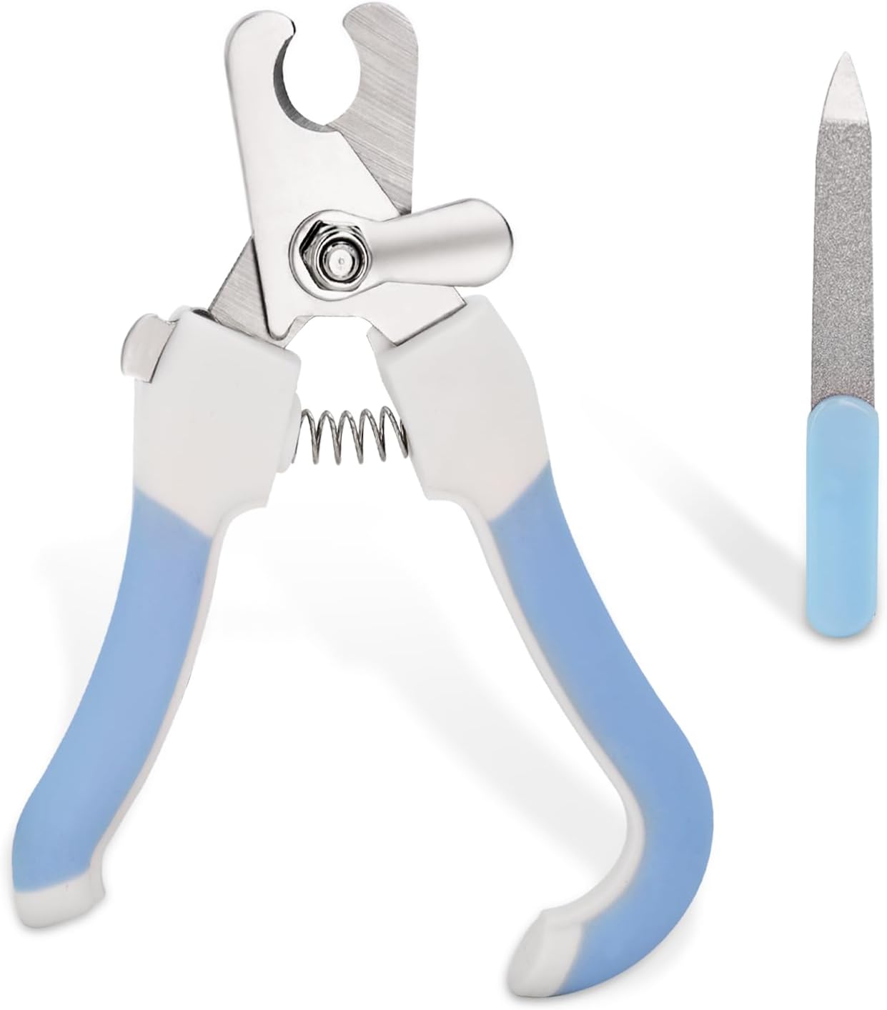 Dog Nail Trimmers and Clippers - Cat Nail Clipper and Trimmers with Safety Guard to Avoid Overcutting, Free Nail File