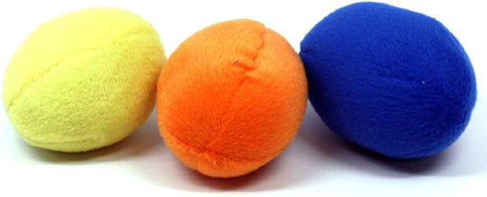 Squeakin' Eggs Plush Replacement Dog Toys - 3 Pack