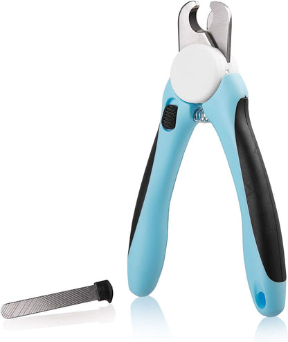 DOG NAIL CLIPPER & TRIMMER Premium Quality Pet Nail Paws Clippers & trimming tool with Safety Guard. Avoid Over-Cutting Nails +Free Nail File. Sturdy Non Slip Ergonomic Handles. Sharp Blade