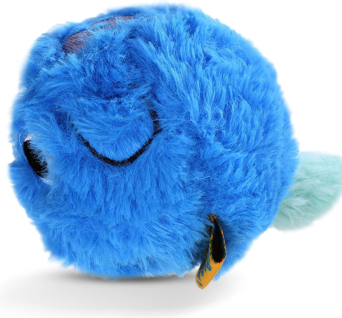 Plush Squeaky Dog Toy Ball, No Stuffing Dog Chew Toys for Small Meduim Breed, Interactive Fetch Puppy Teething Pet Training, Soft & Durable, Small Cute Blue Berry Dog Design, Built in Squeaker, 3.1''