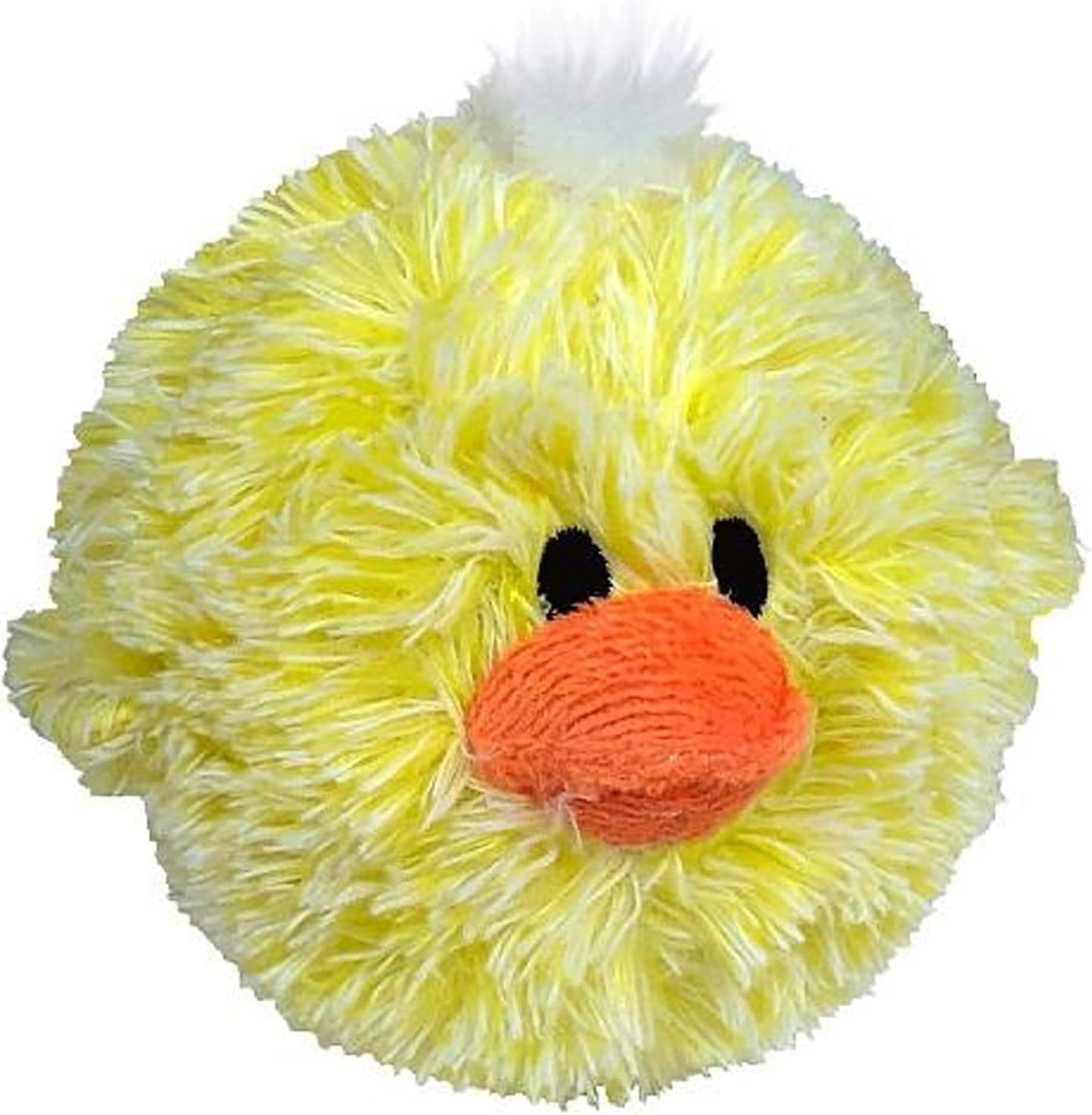 4-inch EZ Squeaky Chick Dog Plush Toy,Durable Squeaks Bouncy Ball Dog Toy