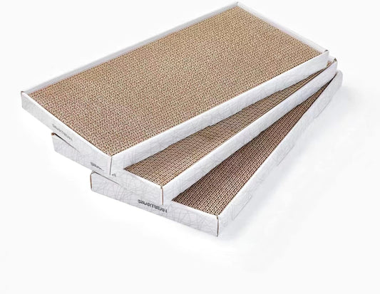 Cardboard Scratcher Pad Scratching Post: 3PCS Cat Cardboard,Cat Scratch Pad,Cat Post,Double-Sided Design for Double Life…