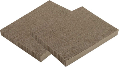 Cardboard Cat Scratcher Bed for Indoor Cats - Cat Scratching Board (16" Wide, c. Replacement 2 Pads)