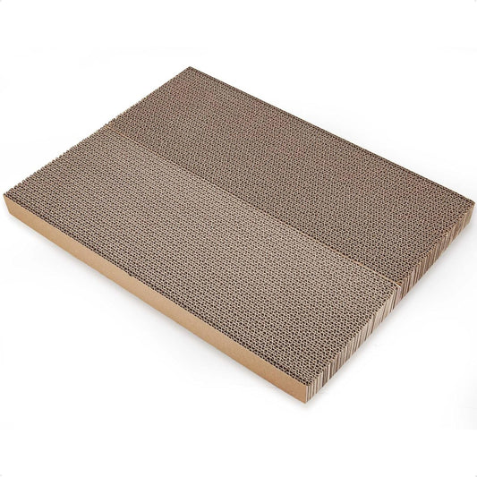 Cat Cardboard Scratcher Refill,Cat Scratch Pad Replacement Reversible Corrugated Board for Cat Box Bed…