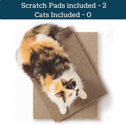 Cat Scratching Boards, Refill Cat Scratch Pads, 17" x 12.5", 2 Pack