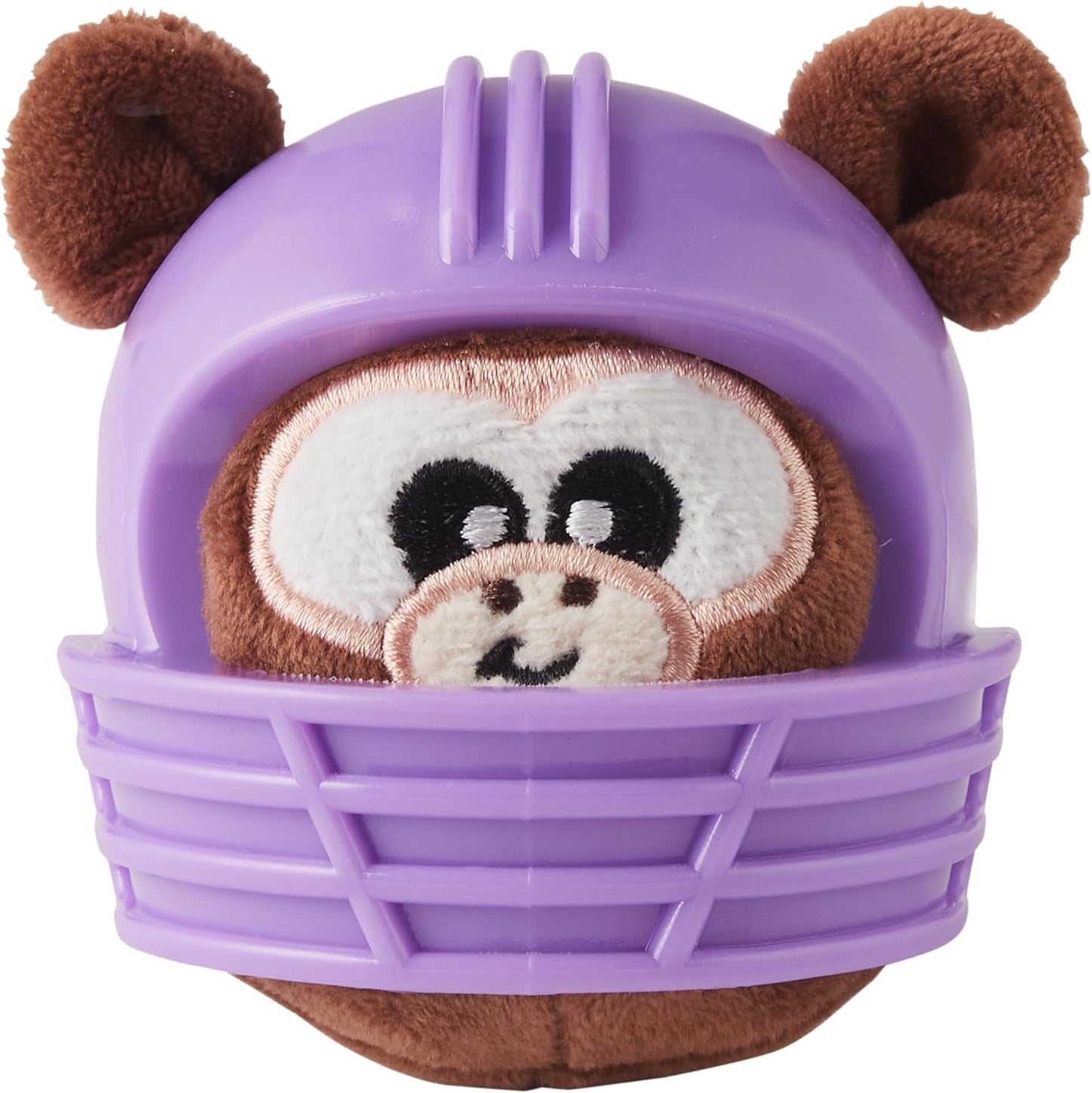 Monkey Dog Toy, Plush Squeaky Fetch Ball, Durable Dog Toy for Active Play, Multicolored, Small