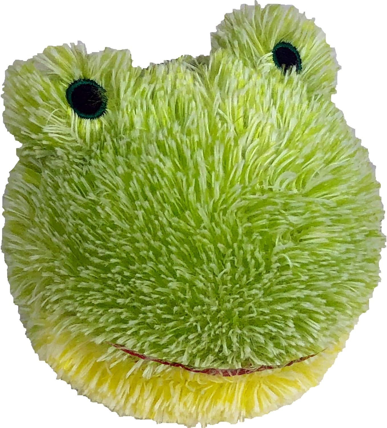 4-inch EZ Squeaky Frog Dog Plush Toy,Durable Squeaks Bouncy Ball Dog Toy