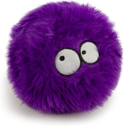 Squeaky Plush Ball Dog Toy, Chew Guard Technology - Purple, Large