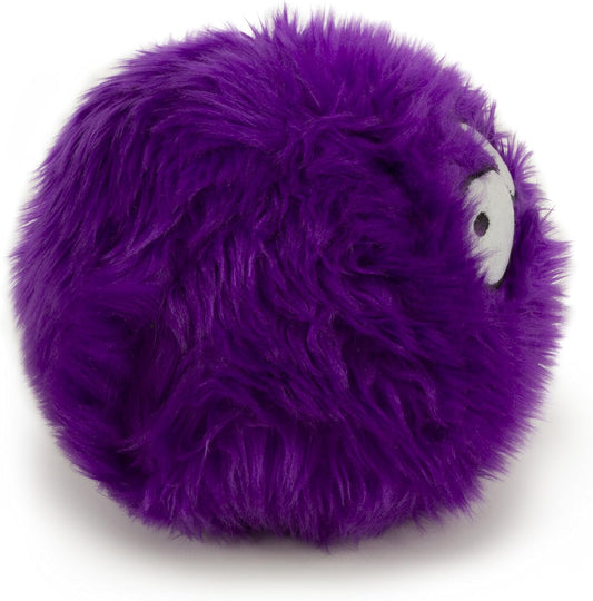 Squeaky Plush Ball Dog Toy, Chew Guard Technology - Purple, Large